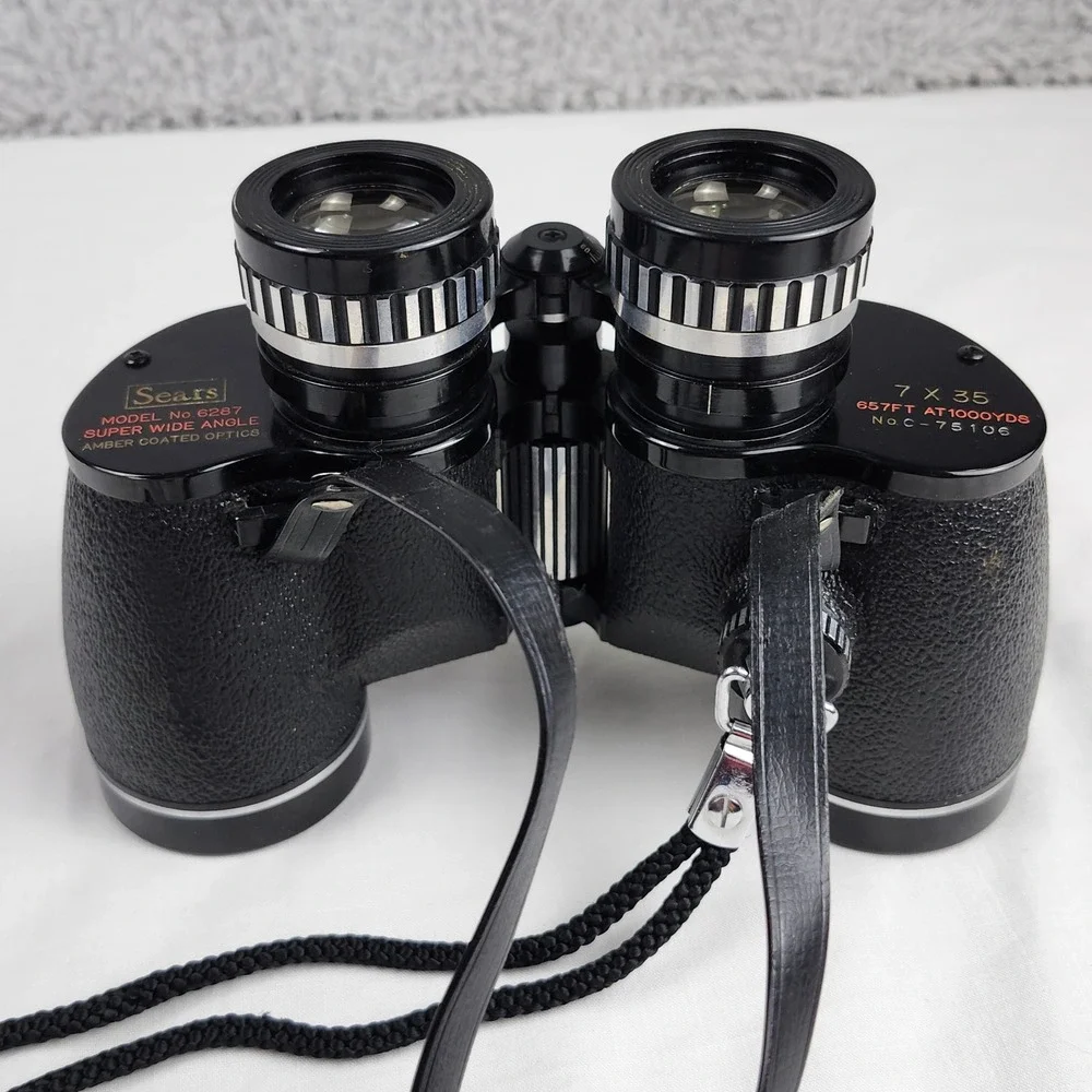 Rare Vintage Sears 6287 Super Wide Angle 7x35 Binoculars 12.5 BaK-4 JB146 Japan